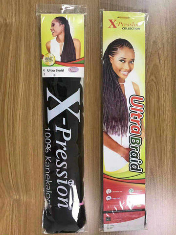 100% kanekalon Xpression braiding hair for wholesale 