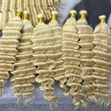 100% human hair 613 blonde deep wave 