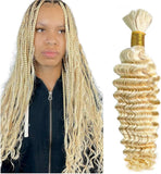 100% human hair 613 blonde deep wave 