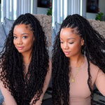 Goddess Boho Locs With Human Hair Crochet Hair Pre Looped