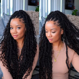 Goddess Boho Locs With Human Hair Crochet Hair Pre Looped