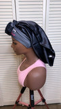 long satin hair bonnet